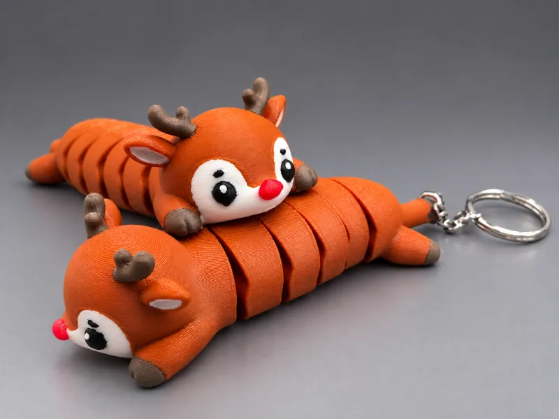 Rudolph Red Nose Deer Flexi – Toy,Keychain,Magnet