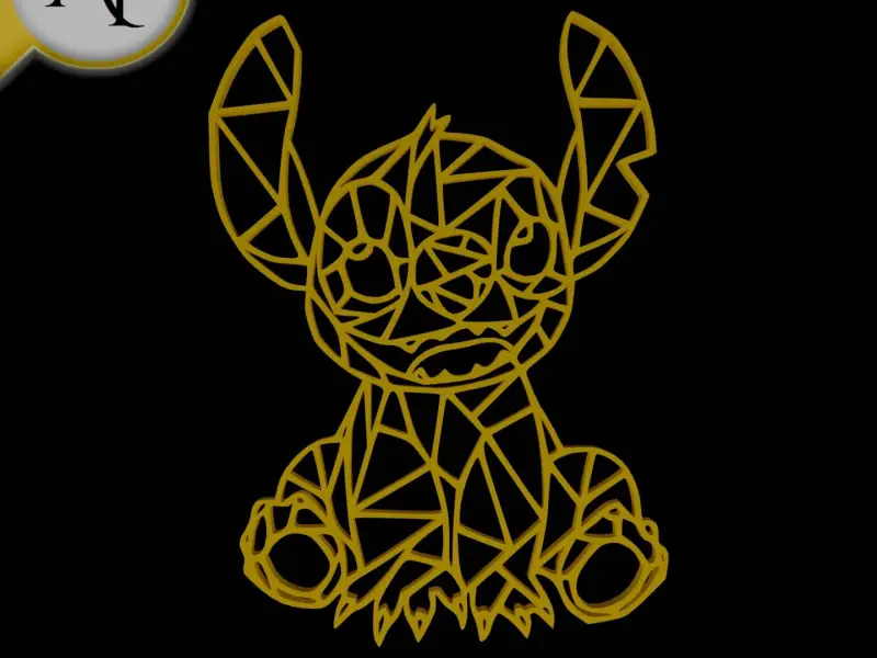 Stitch - Geometric - 2D Wall Art Decor