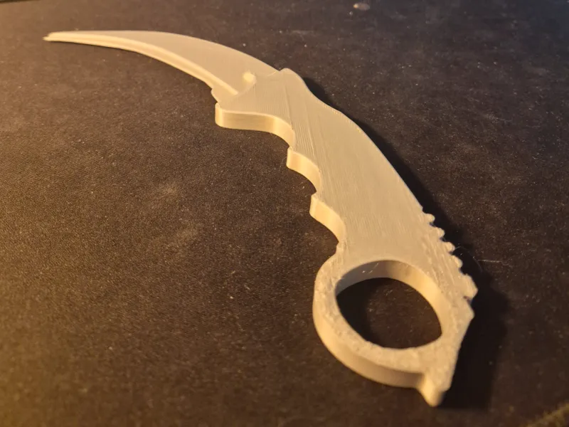 Couteau ouvre-lettre style Karambit knife csgo