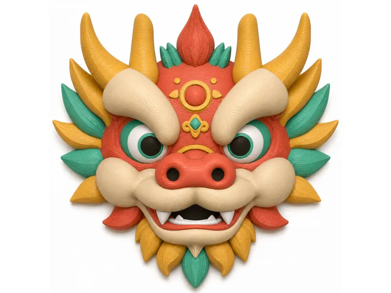 Lucky Chinese Dragon Wall Guardian