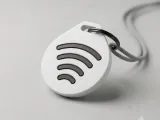 NFC Keychain for AMS – Dual-Color Wave Design-0