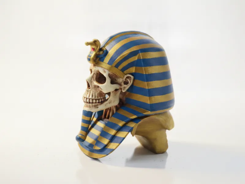 Tutankhamun Skull Ancient Egyptian Sculpture 3D Printable