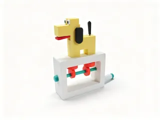 "Dynamic Toy – Dog that Shakes Its Head and Wags Its Tail