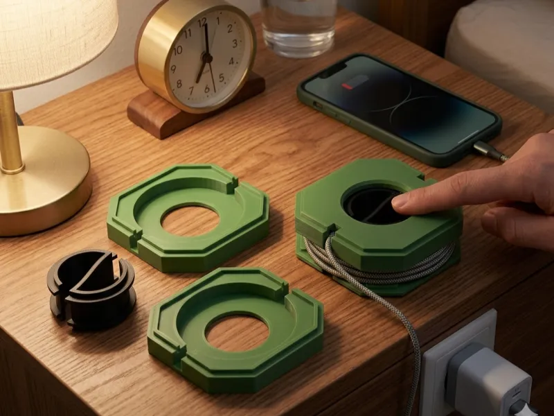 S Cable Winder interlocking Snap Fit Case