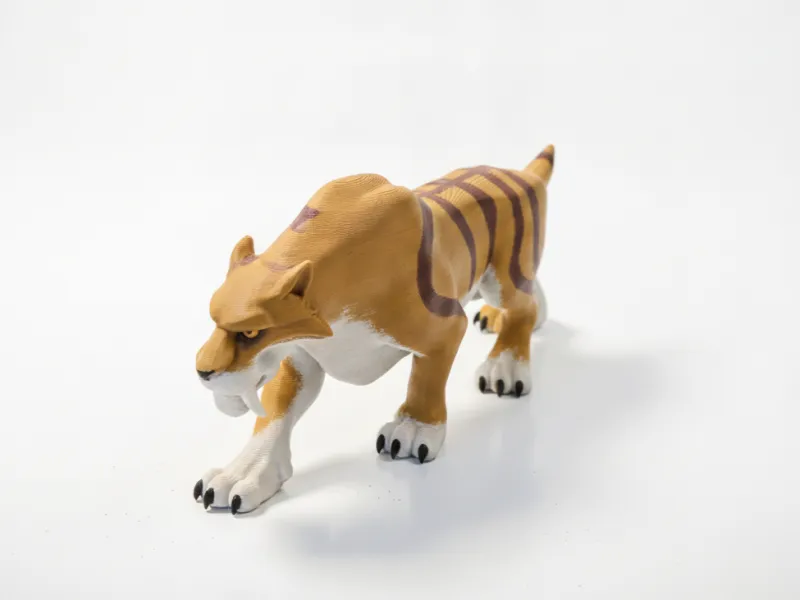 Leo Ice Age Saber Tooth Tiger Figurine 3D Printable