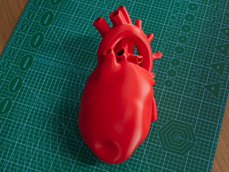 Custodia a forma di cuore anatomico
