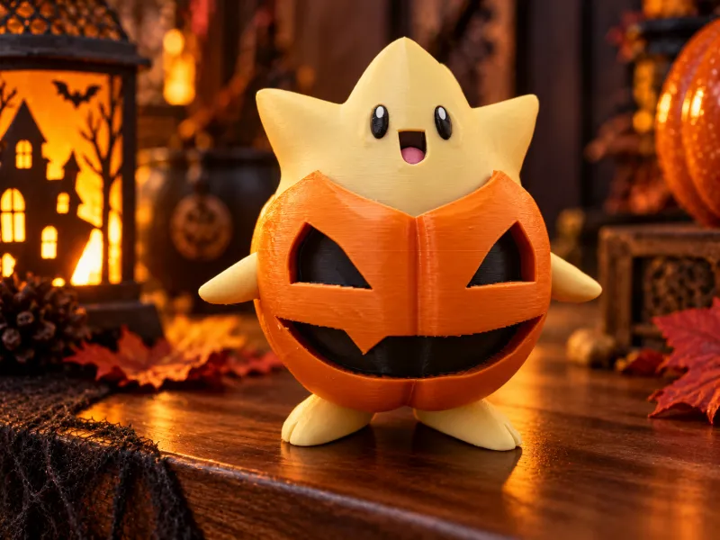 Togepi Pokémon Halloween Pompoen Fan Art Decor
