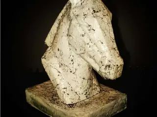 Contemporary Geometric Horse Sculpture
