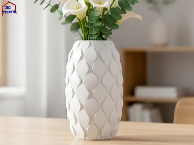 Vase with Wavy Pattern