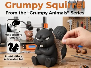 Grumpy Squirrel – From the "Grumpy Animals" Series