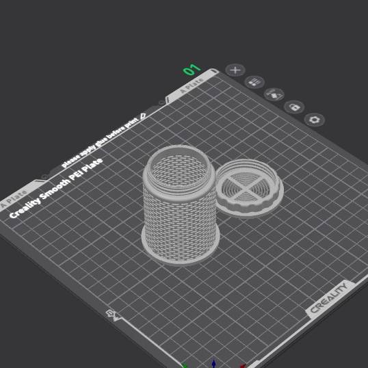 Home print settings: Silica_Container_70mm_V2.3mf