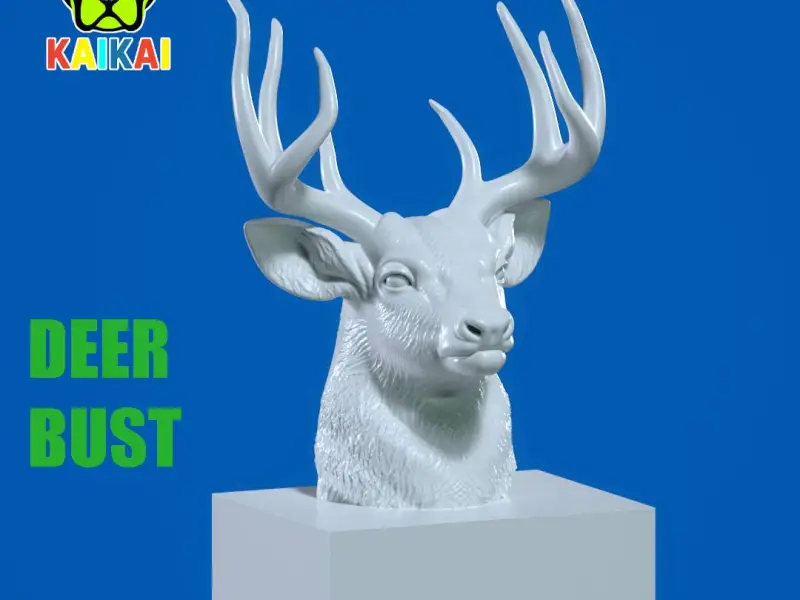 Cervus canadensis - Deer bust model - 3D print