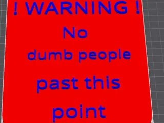 Warning sign