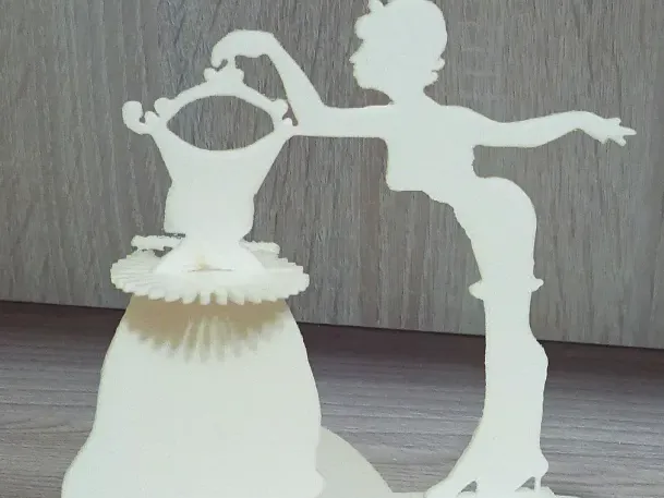 Napkin girl with a dress