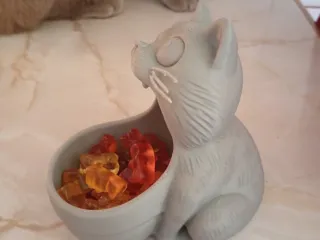 🐱 Cat with Open Mouth Candy Holder