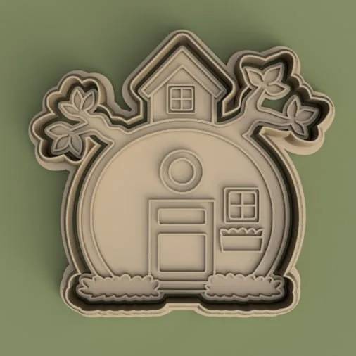 Masha and the Bear house cutter + stamp