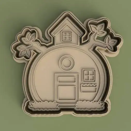Masha and the Bear house cutter + stamp