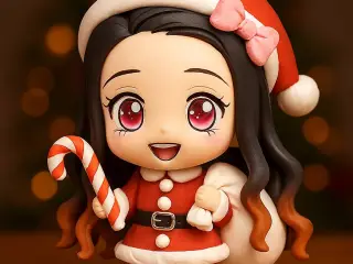 Chibi Navideño Nezuko Kamado