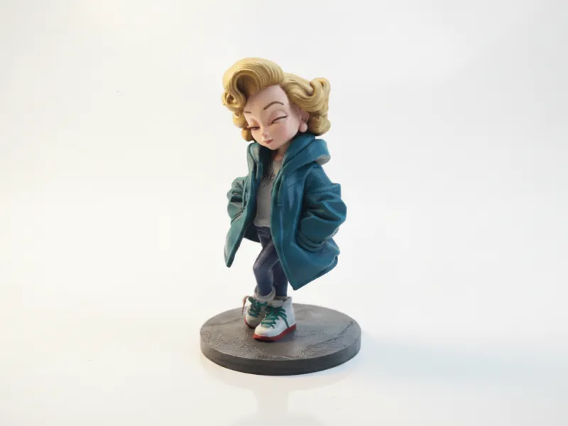 Chibi Marilyn Monroe Figurine Cute Collectible 3D Printable