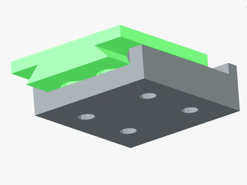 Sliding Mount Dove Tail Customizeable OpenSCAD