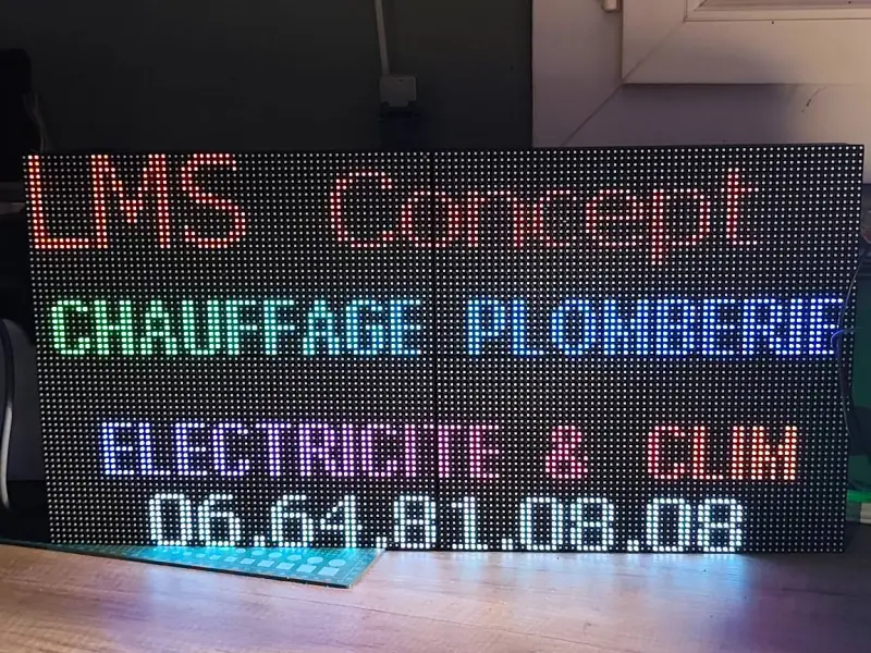 Рамка для 4 наружных RGB LED панелей P5