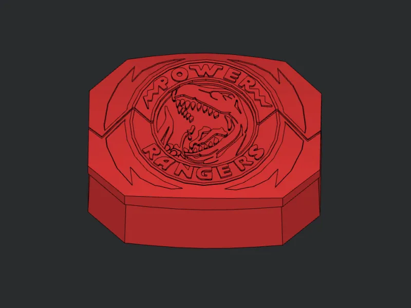 Red Ranger Tyrannosaurus Power Morpher TCG Deck Box