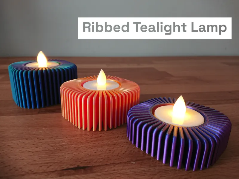 Ribbed Tealight Holder