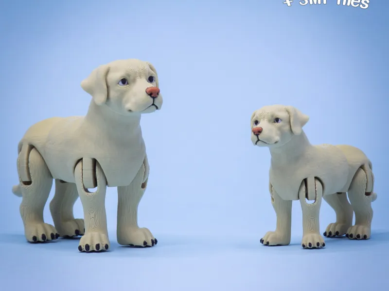 Labrador retriever dog flexi toy 31 v2026 (SNAP + 3MF)