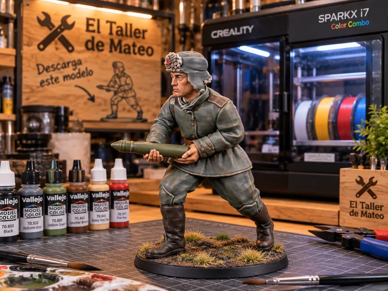 CaSoldado Histórico con Lanzacohetes