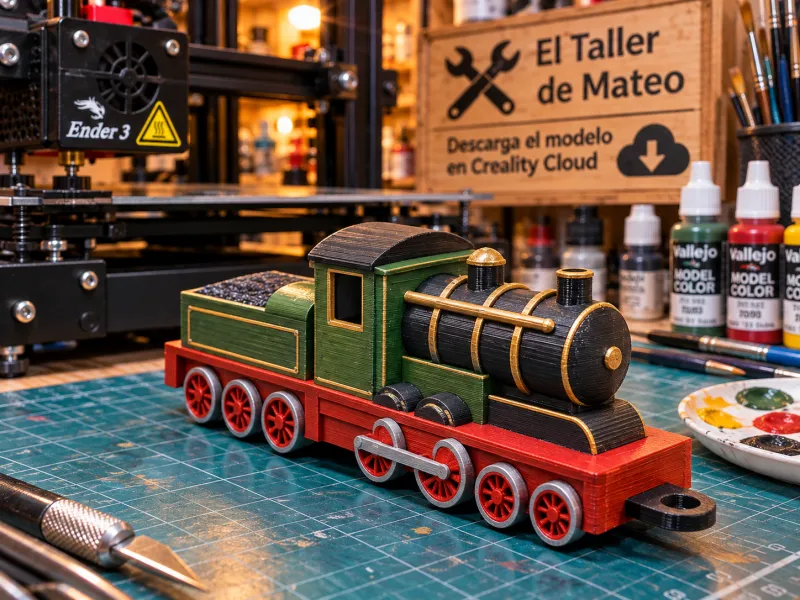 Mini Molly Buharlı Tren – Mateo'nun Atölyesi