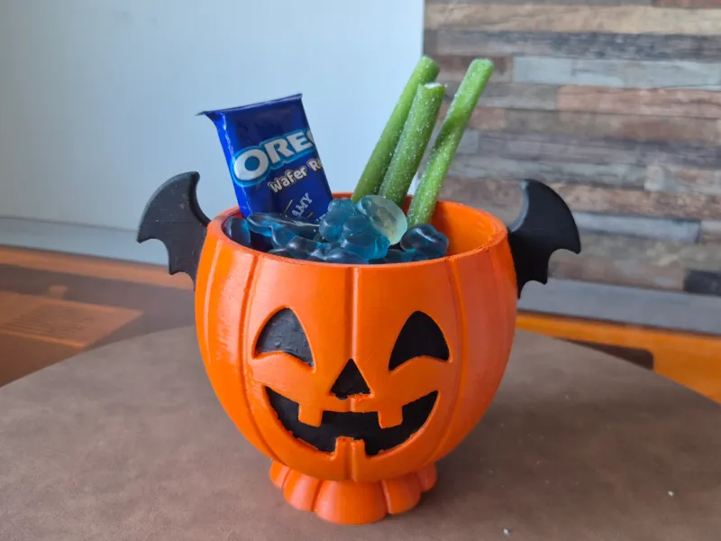 Bol à Bonbons Citrouille Vampire Halloween