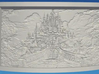 Disney-Castle Night Light Lithophane