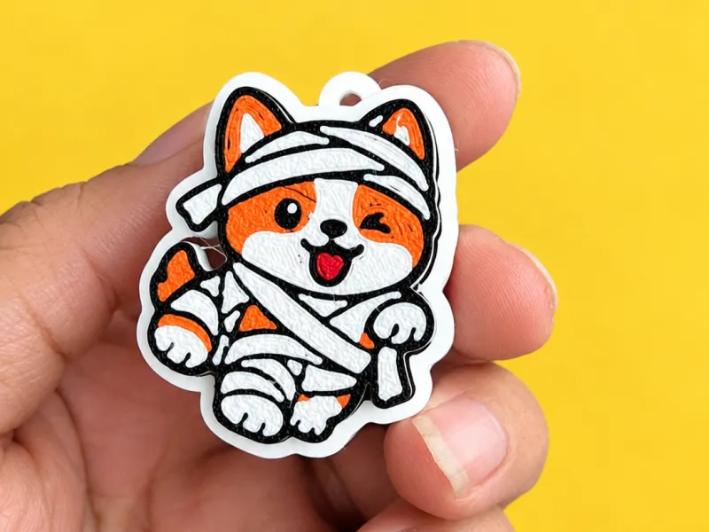 Mummy Corgi Clicker – Halloween Fidget Toy
