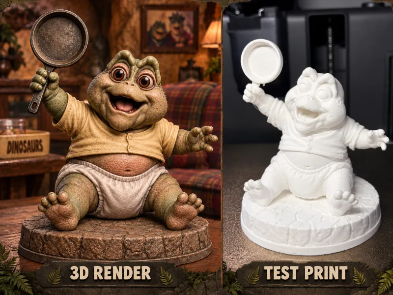 Dinosaurussen Baby Sinclair Niet de mama!