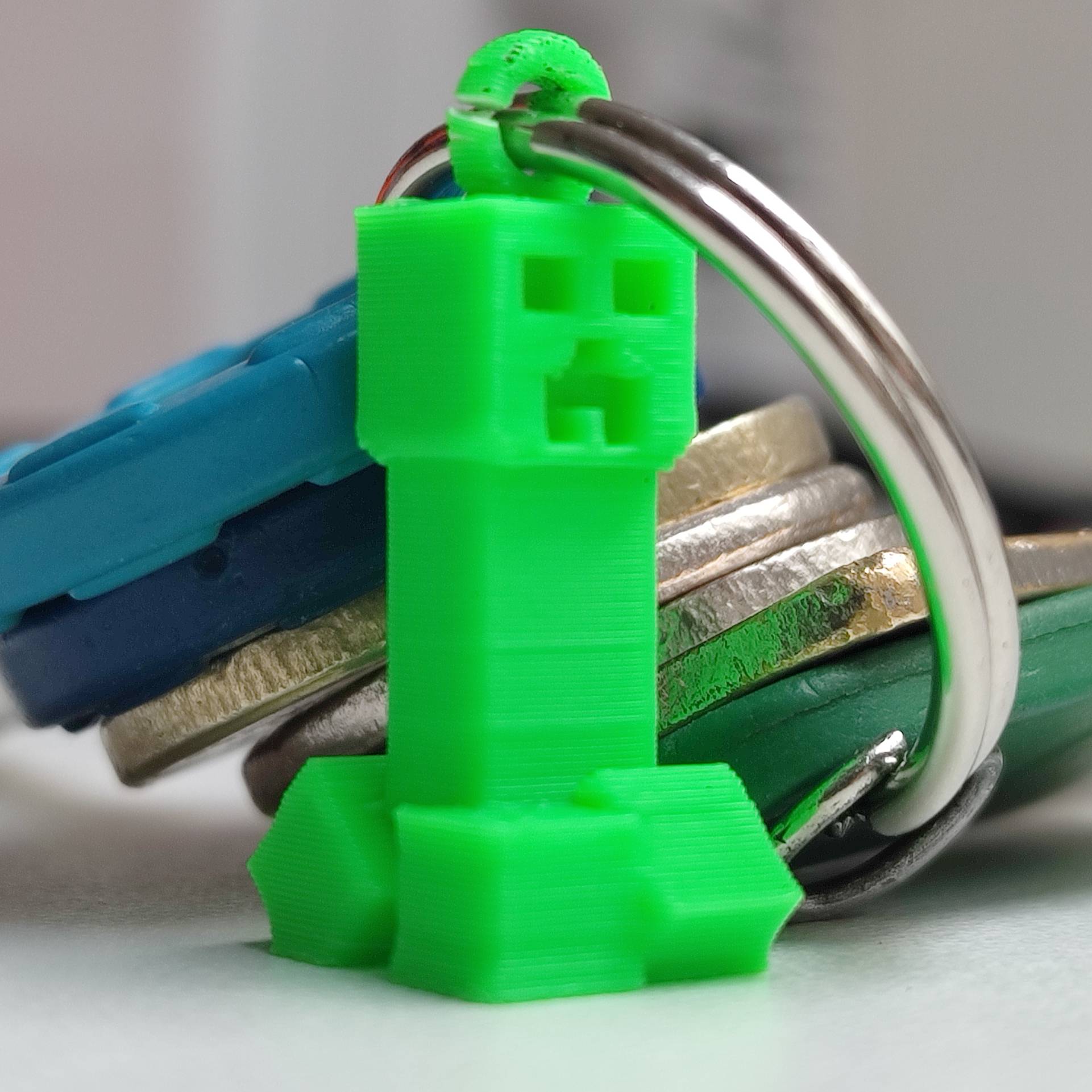 Minecraft Creeper Keychain
