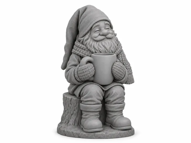 Tomte with Cocoa Mug