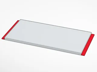 Keyboard Sliders - Sliding Shelf Brackets For PC Desk