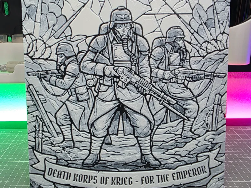 Death Korps of Krieg - Hueforge - Black and White