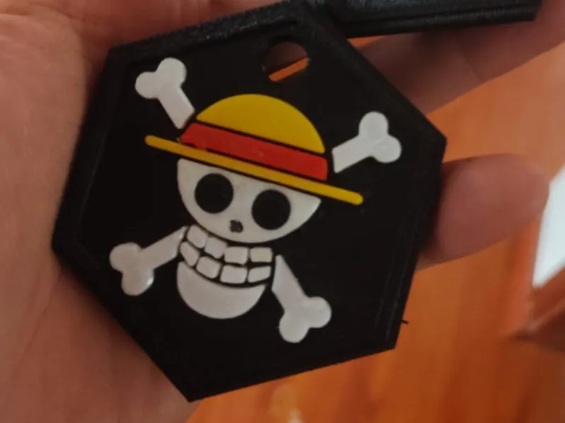 Straw Hat Keychain – Multi-Color, No AMS