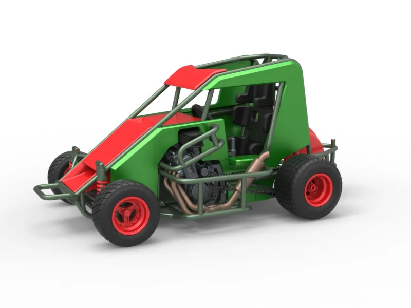 600 Micro sprint car Scale 1:25