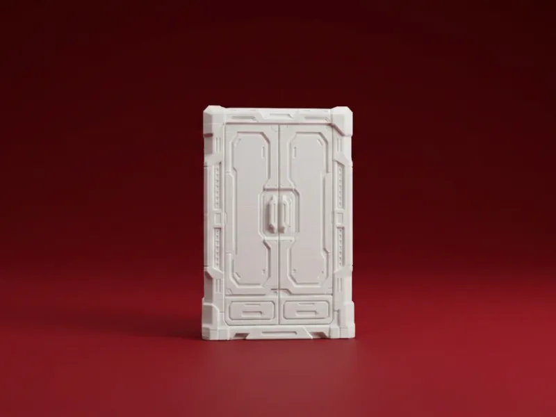 Modello 3D Armadietto di stoccaggio futuristico