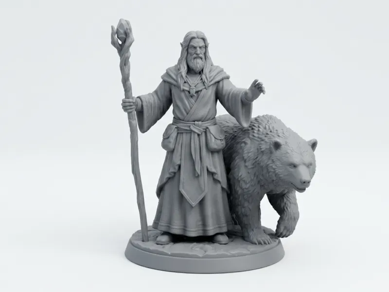 Druid statue