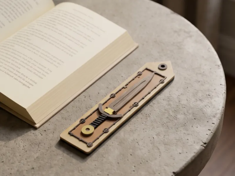 Sword Bookmark - Fullered Blade, Wrapped Grip