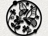butterflies clover WALL ART HOME DECOR-0