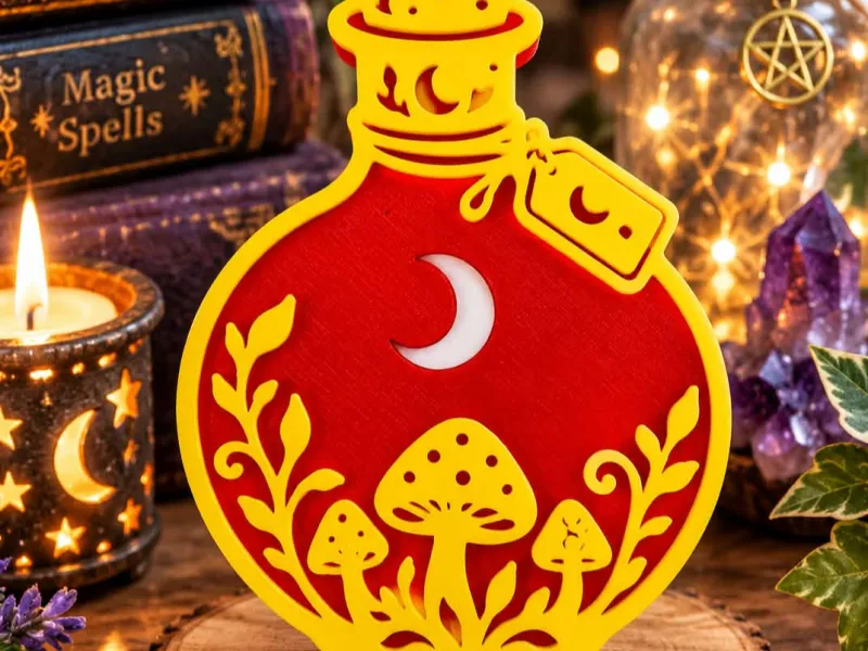 Potion Bottle Can Tab Opener Key Chain