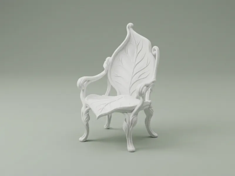 Fantasy Leaf Chair – Dollhouse Furniture