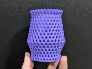 Support Free Lattice Vase