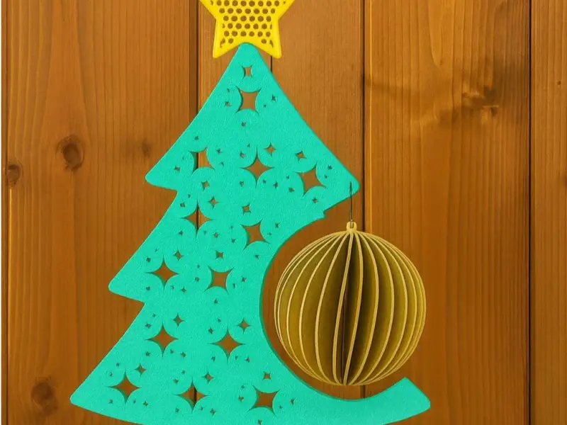 Árbol de Navidad con una bola