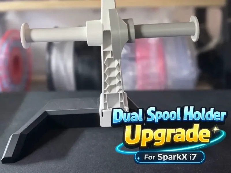 Dual Spool Holder Upgrade for SparkX i7
