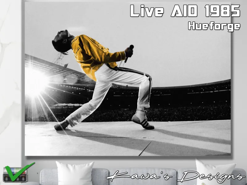 Live Aid 1985 Hueforge